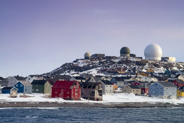 Vardo and Globus Radar Norway Picture Board by Martyn Arnold