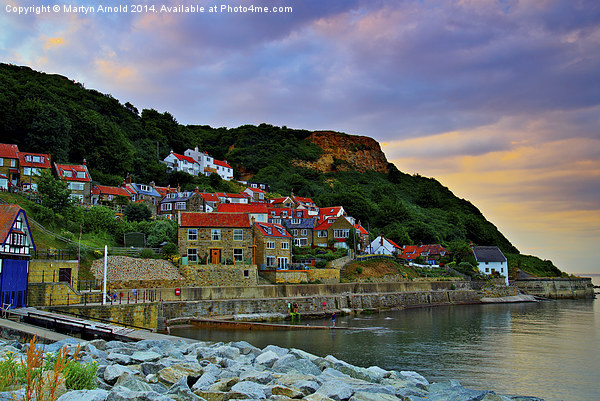 Runswick Bay Sunset North Yorkshire Picture Board by Martyn Arnold