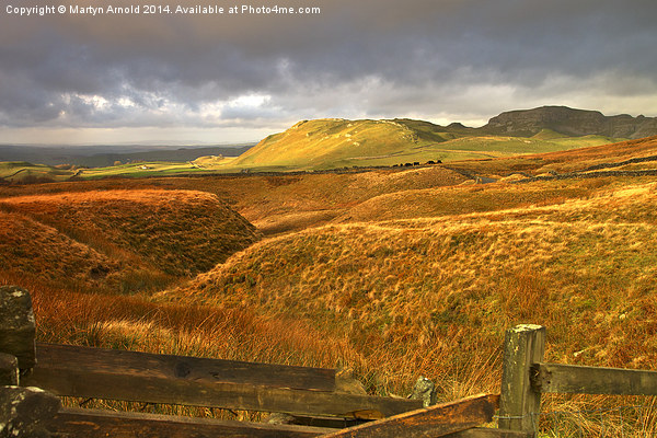 Stormy Majesty - Scosthrop Moor Yorkshire Dales Picture Board by Martyn Arnold
