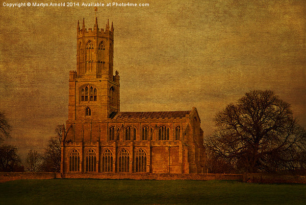 Fotheringhay Church Northamptonshire Framed Mounted Print by Martyn Arnold