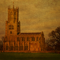 Buy canvas prints of Fotheringhay Church Northamptonshire by Martyn Arnold