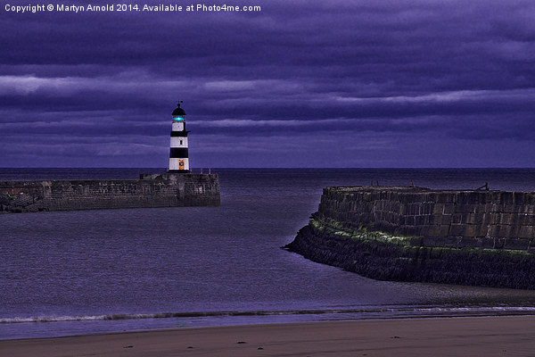Seaham Lighthouse Picture Board by Martyn Arnold