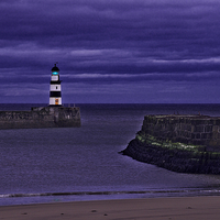 Buy canvas prints of Seaham Lighthouse by Martyn Arnold