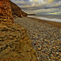 Buy canvas prints of Rocks and Ciffs on Seashore by Martyn Arnold
