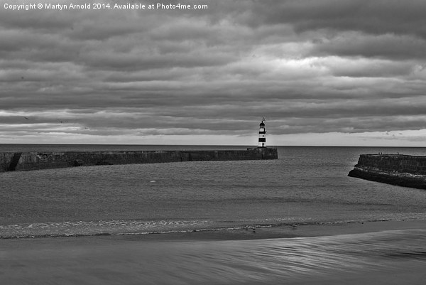 Lighthouse Seaham Harbour County Durham Picture Board by Martyn Arnold