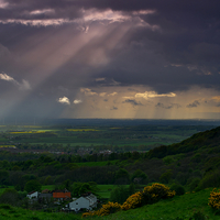 Buy canvas prints of Yorkshire Moors Evening Light by Martyn Arnold