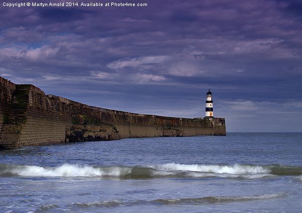 Seaham Lighthouse County Durham Picture Board by Martyn Arnold