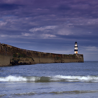 Buy canvas prints of Seaham Lighthouse County Durham by Martyn Arnold