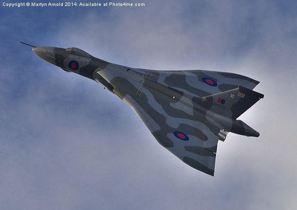  Avro Vulcan XH558 Cold War Bomber Picture Board by Martyn Arnold