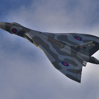 Buy canvas prints of  Avro Vulcan XH558 Cold War Bomber by Martyn Arnold