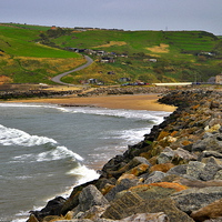 Buy canvas prints of  Skinningrove Beach North Yorkshire by Martyn Arnold