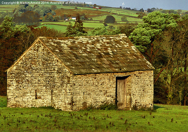  Northumberland Stone Barn Picture Board by Martyn Arnold