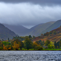 Buy canvas prints of  Ullswater and Fells Lake District National Park by Martyn Arnold