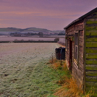 Buy canvas prints of  Frosty Northumberland & Cheviot Hills by Martyn Arnold