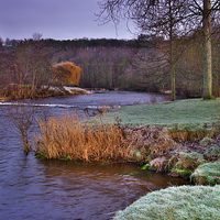 Buy canvas prints of  River Till at Etal Village Northumberland by Martyn Arnold