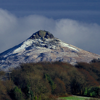 Buy canvas prints of  Roseberry Topping in Winter by Martyn Arnold