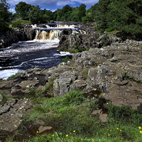 Buy canvas prints of  Low Force Waterfall in The Dales by Martyn Arnold