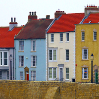 Buy canvas prints of  Hartlepool Headland Houses by Martyn Arnold