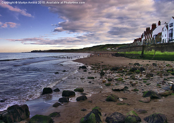  Evening on the beach - Sandsend Yorkshire Picture Board by Martyn Arnold