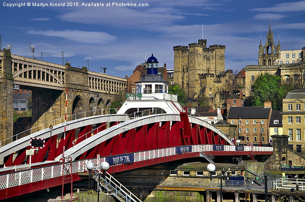 Swing Bridge Newcastle upon Tyne Picture Board by Martyn Arnold