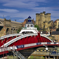 Buy canvas prints of Swing Bridge Newcastle upon Tyne by Martyn Arnold