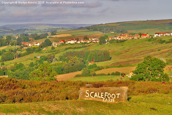  Castleton North York Moors Picture Board by Martyn Arnold