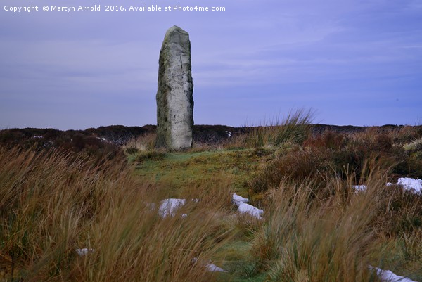 Danby Moor Stone Monument Yorkshire Picture Board by Martyn Arnold