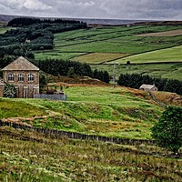Buy canvas prints of Old Pumphouse on Blanchland Moor by Martyn Arnold