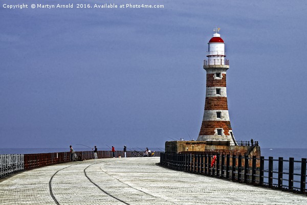 ROKER PIER AND ROKER LIGHTHOUSE SUNDERLAND Picture Board by Martyn Arnold