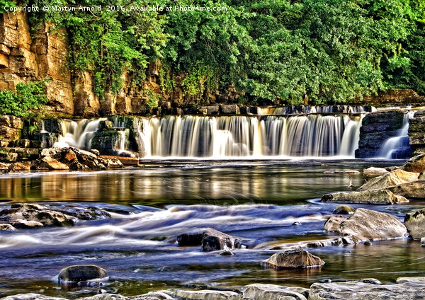 River Swale Waterfall - Richmond, Yorkshire Picture Board by Martyn Arnold