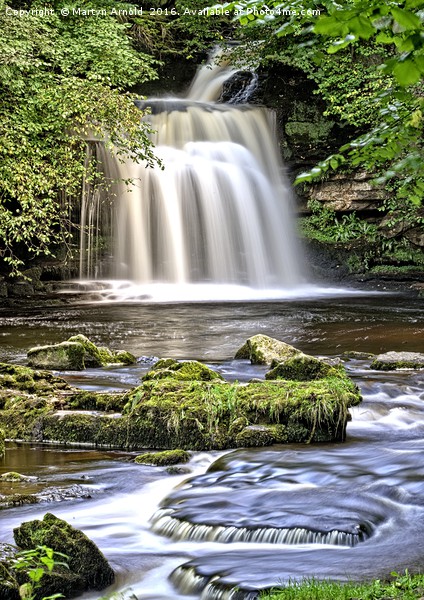 Cauldron Falls at West Burton, Yorkshire Dales Picture Board by Martyn Arnold