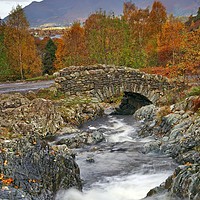 Buy canvas prints of Ashness Bridge near Derwentwater, Lake District by Martyn Arnold