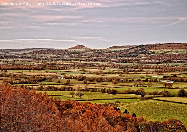 Roseberry Topping and Yorkshire Landscape Picture Board by Martyn Arnold