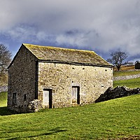 Buy canvas prints of Yorkshire Dales Stone Barn by Martyn Arnold