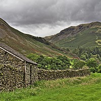 Buy canvas prints of Lake District Fells near Grasmere by Martyn Arnold
