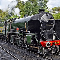 Buy canvas prints of Steam train on the North York Moors Railway by Martyn Arnold