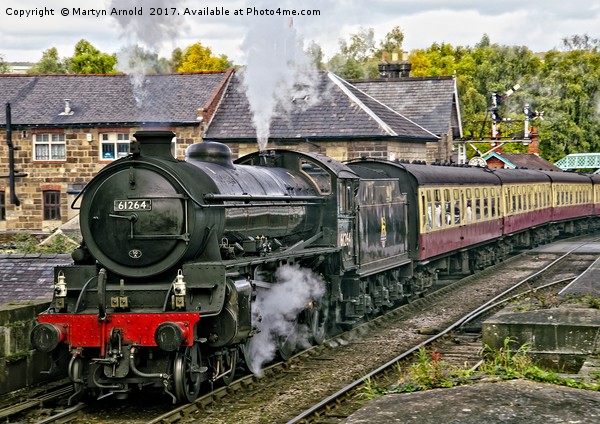 Steaming out of Grosmont Picture Board by Martyn Arnold
