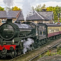Buy canvas prints of Steaming out of Grosmont by Martyn Arnold