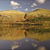 Buy canvas prints of Helvellyn Reflections in Thirlmere by Martyn Arnold