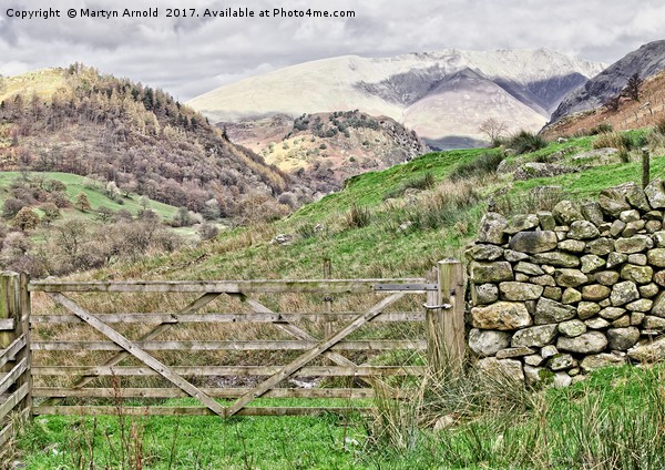 Lake District Mountains Picture Board by Martyn Arnold