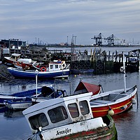 Buy canvas prints of Fishing Boats at Paddy's Hole by Martyn Arnold