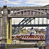 Buy canvas prints of Newcastle upon Tyne Bridgescape by Martyn Arnold