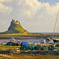 Buy canvas prints of Holy Island and Lindisfarne Castle by Martyn Arnold