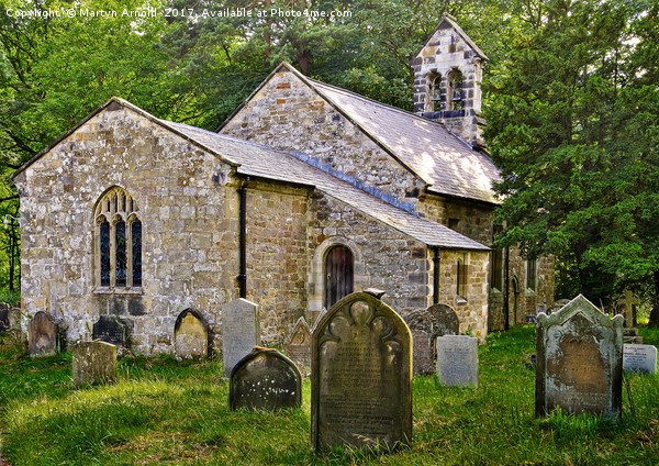 Hawnby Village Church North Yorkshire Moors Picture Board by Martyn Arnold