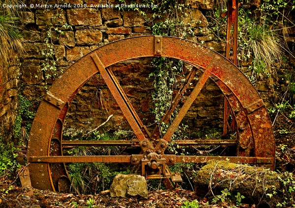 Old Mill Wheel Picture Board by Martyn Arnold