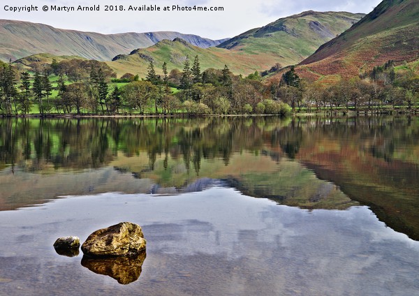 Ullswater Reflections Picture Board by Martyn Arnold