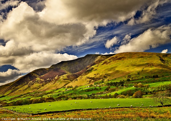 Lake District Fells and Blencathra Picture Board by Martyn Arnold