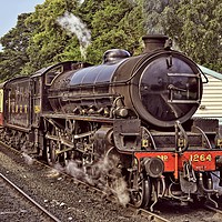 Buy canvas prints of Steam Locomotive on North York Moors Railway by Martyn Arnold