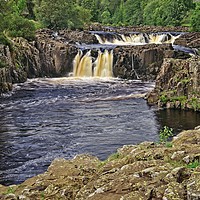 Buy canvas prints of Low Force Waterfall, Bowlees, Teesdale by Martyn Arnold