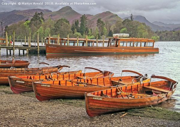 Derwentwater Canoes at Keswick Picture Board by Martyn Arnold